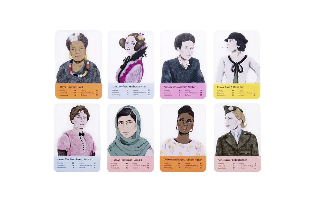 Fantastic Women: A Top Score Card Game – Inspiring Women in History - Jaiman Toys