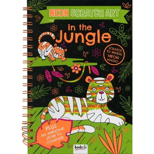 Neon Scratch Art In the Jungle - Jaiman Toys