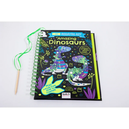Neon Scratch Art Amazing Dinosaurs - Jaiman Toys