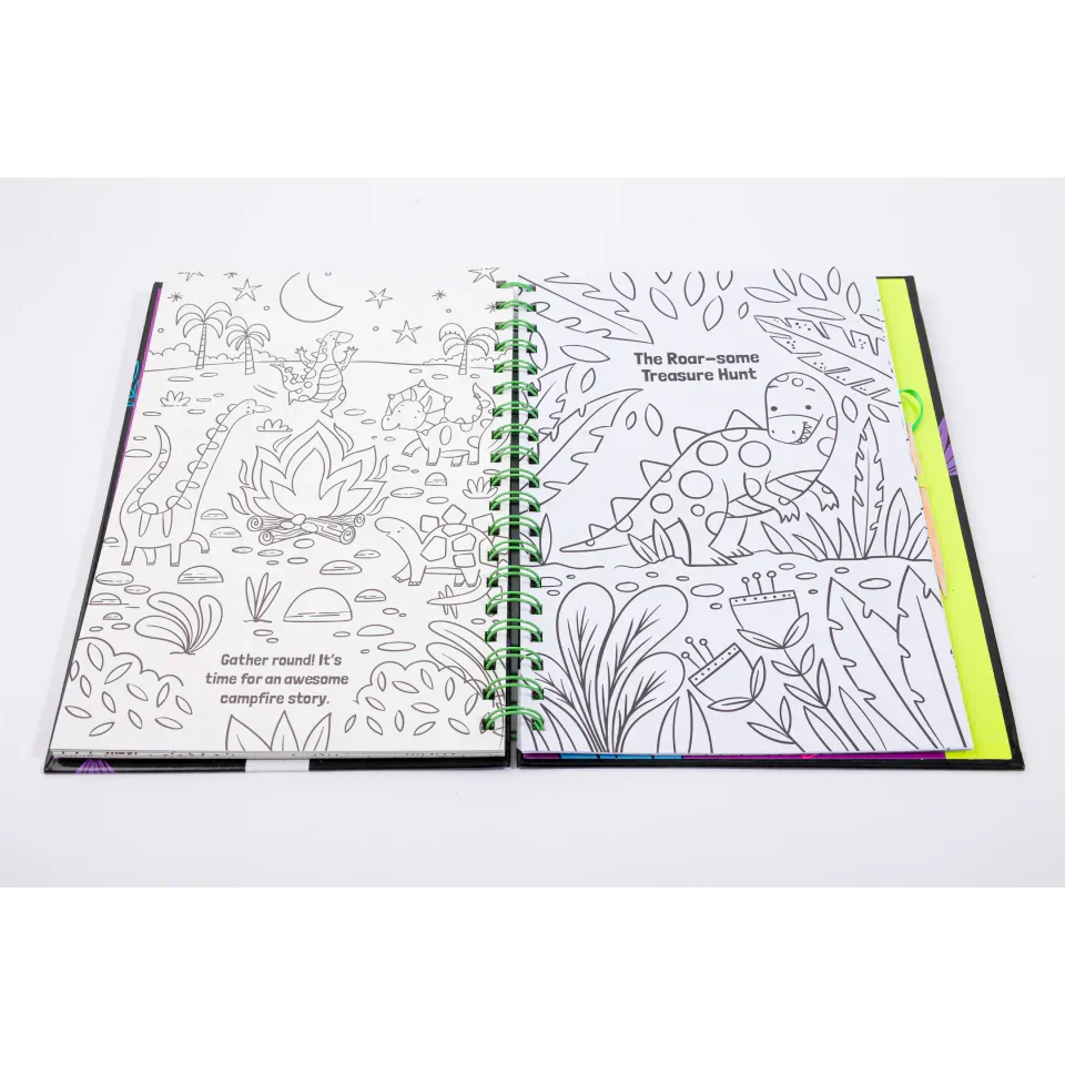 Neon Scratch Art Amazing Dinosaurs - Jaiman Toys