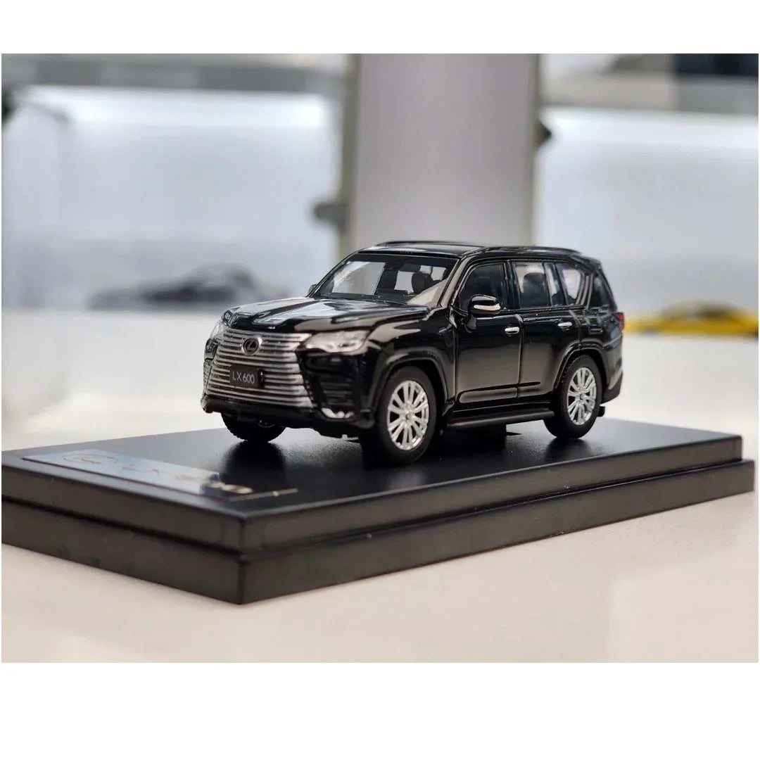 1/64 Lexus LX 600 – Black – Die-Cast SUV Model on Display Base - Jaiman Toys