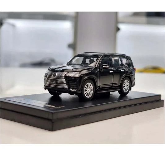 1/64 Lexus LX 600 – Black – Die-Cast SUV Model on Display Base - Jaiman Toys
