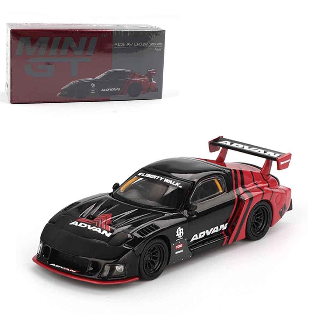 MINI GT MGT00983 Mazda RX-7 LB-Super Silhouette – Advan Livery - Jaiman Toys