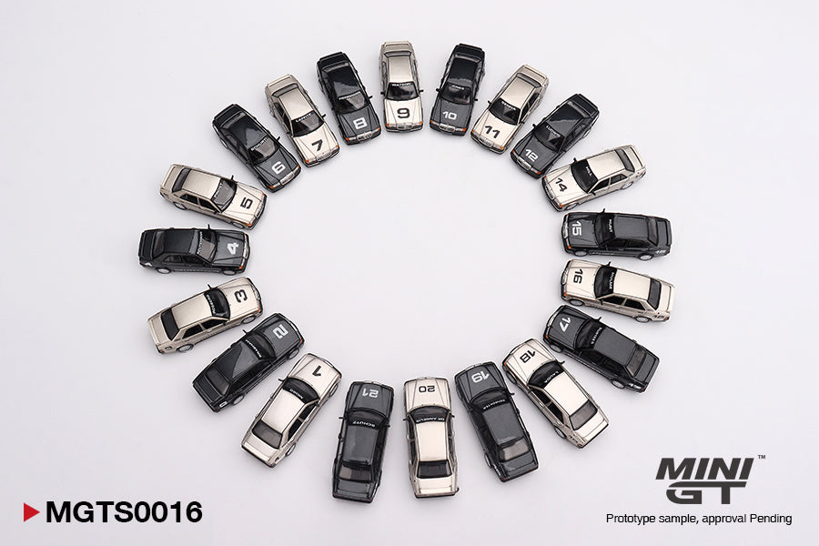 MINI GT 1:64 Mercedes-Benz 190E 2.3-16 1984 Nürburgring Race of Champions Complete Set (20 Cars) Limited Edition 5000 Worldwide Diecast Collector