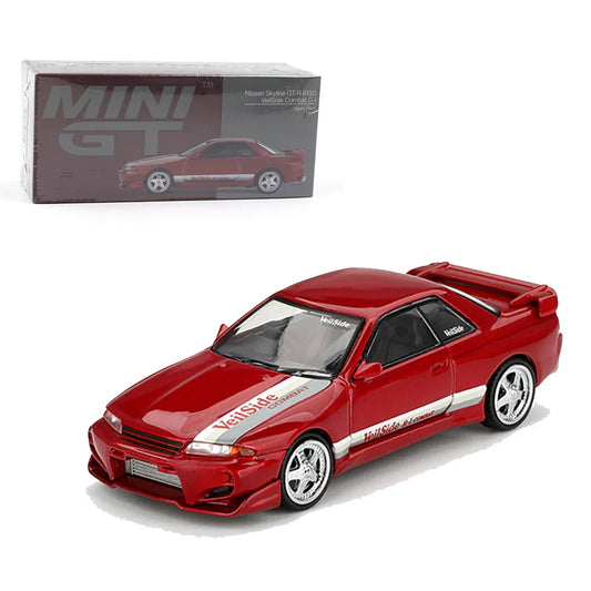 MINI GT Nissan Skyline GT-R (R32) VeilSide Combat C-I – Gem Red | 1:64 Scale Diecast Model Car - Jaiman Toys