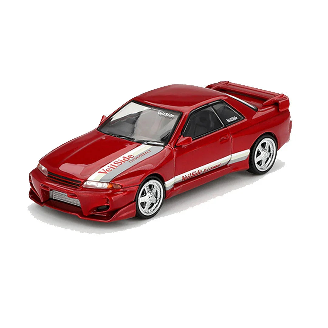 MINI GT Nissan Skyline GT-R (R32) VeilSide Combat C-I – Gem Red | 1:64 Scale Diecast Model Car - Jaiman Toys