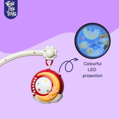 Nubo DreamBell – Musical Baby Bedside Bell with Light Projection | Rotating Crib Mobile for Newborns | Soothing Sleep Toy (0+ Months)