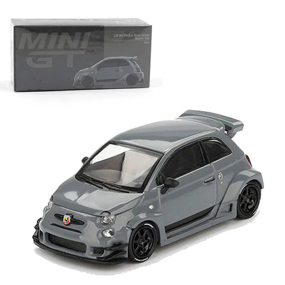MINI GT 1:64 4-Car Die-Cast Set – Red Bull RB19 Verstappen, Abarth 595 LB-Works, Ford Puma Rally1 & Lancia Stratos HF