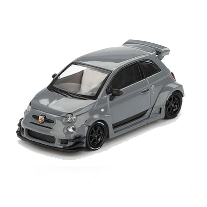 MINI GT LB-Works x Abas Works Abarth 595 – Grey | 1:64 Scale Diecast Model Car - Jaiman Toys
