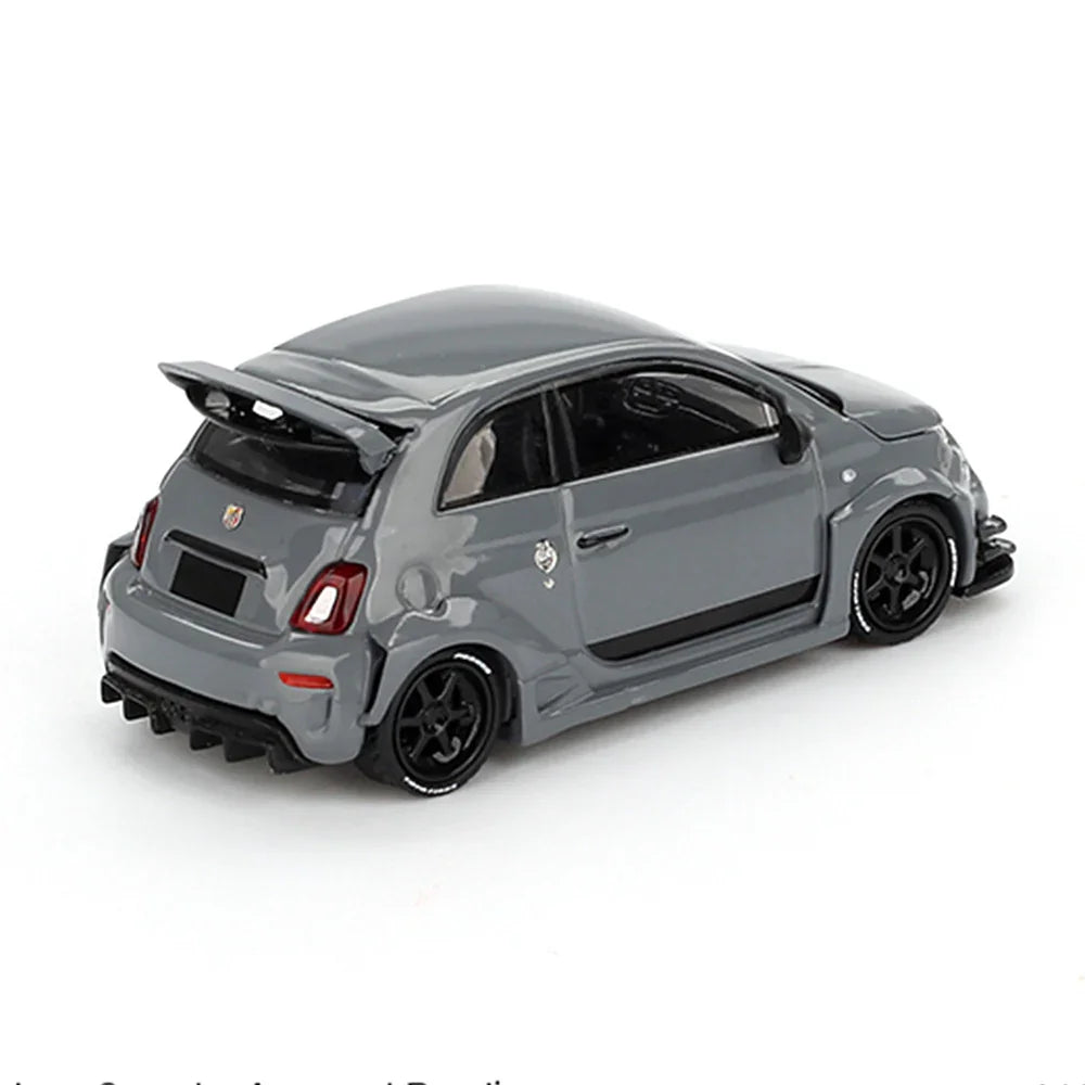 MINI GT LB-Works x Abas Works Abarth 595 – Grey | 1:64 Scale Diecast Model Car - Jaiman Toys