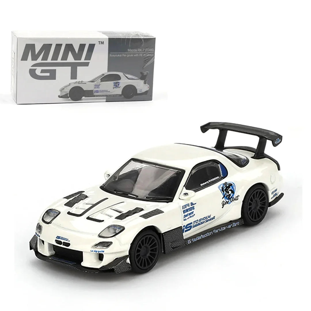 MINI GT Mazda RX-7 (FD3S) Itosyoukai Rei-Gouki with RE Amemiya – 1:64 Scale Premium Diecast Model Car - Jaiman Toys