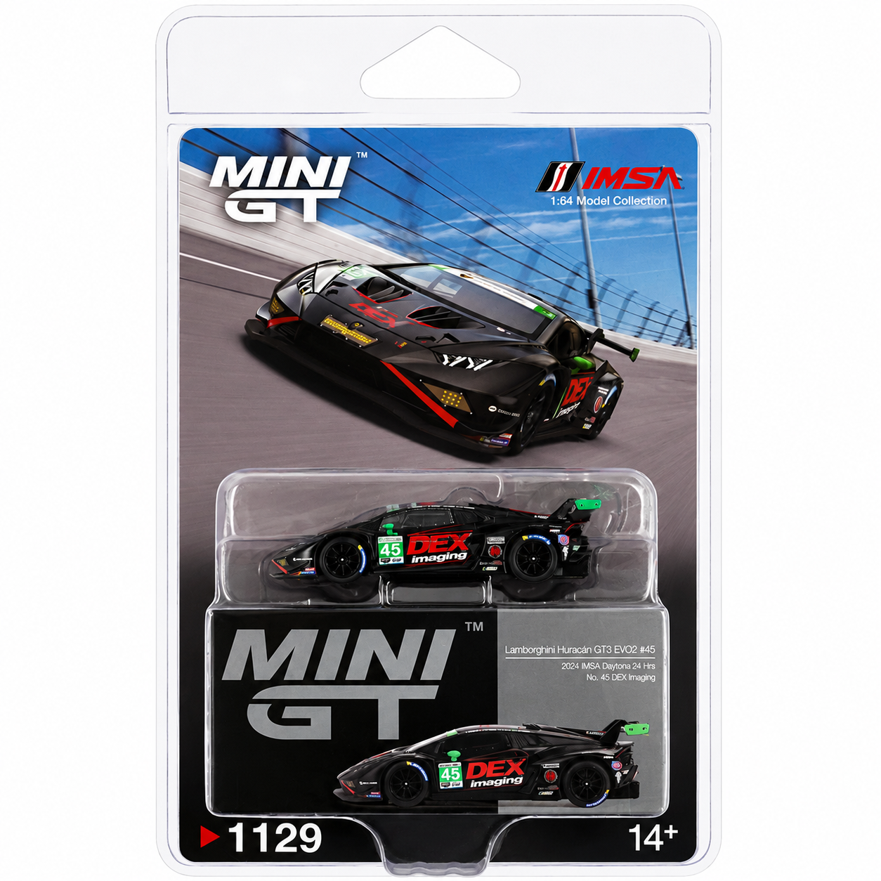 MINI GT 1:64 (Blister Pack) Lamborghini Huracán GT3 EVO2 #45 DEX