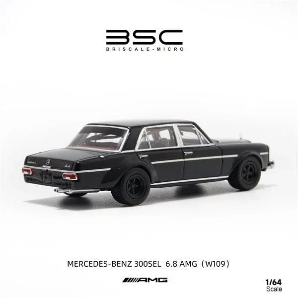 BSC 1:64 Mercedes Benz 300SEL W109 AMG Black – Jaiman Toys