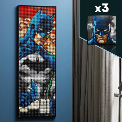 LEGO Art Jim Lee Batman Collection 31205 Canvas Wall Decor with The Joker or Harley Quinn, Crafts Xmas Gift Idea for Him, Her, Men, Women, DIY Poster, Big Set for Adults,