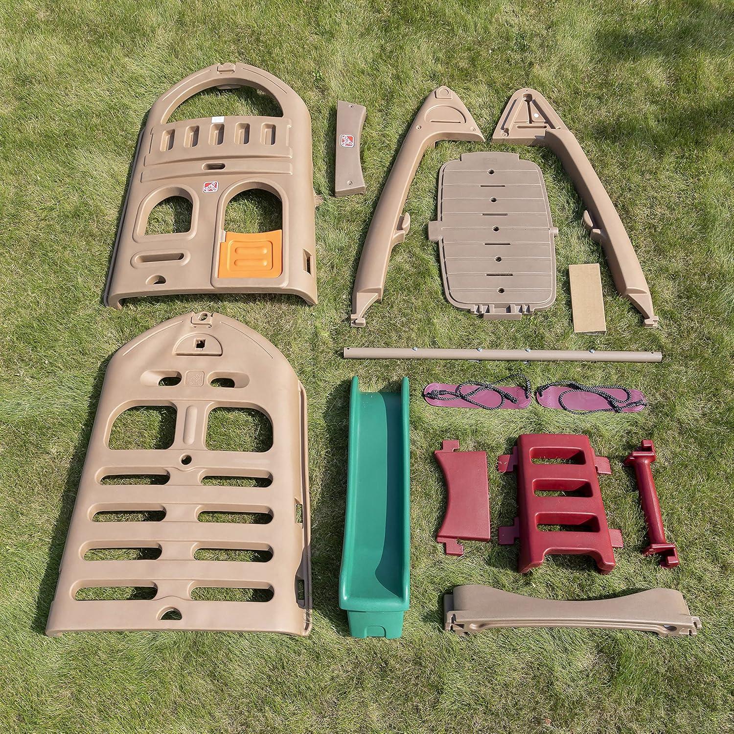 Step2 Naturally Playful Playhouse Climber & Swing Set Extension | Outdoor Playset for Kids - Jaiman Toys