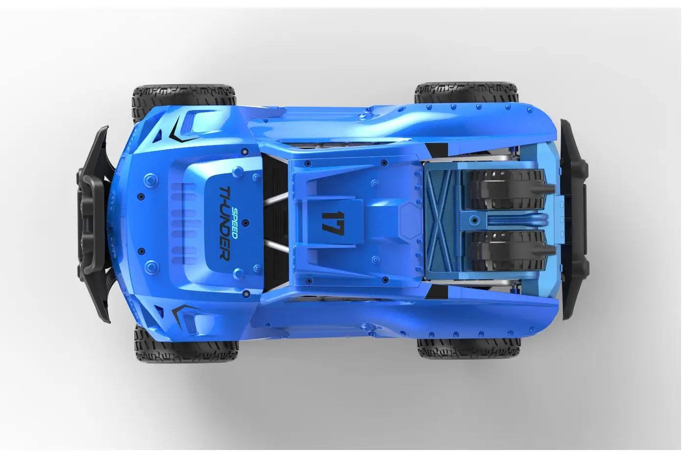 TKKJ 1:16 RC Monster Truck 4WD 2.4GHz Remote Control Car | 25KM/H High-Speed Off-Road Rock Crawler