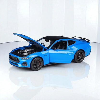 Welly 1:25 2024 Ford Mustang GT Die-Cast Model – Blue | Openable Doors (24123) - Jaiman Toys
