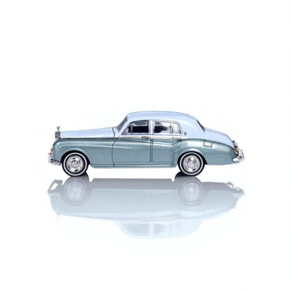 GFCC 1:64 Scale 1965 Rolls-Royce Silver Cloud III Light Blue and Light Green Diecast Car Model - Jaiman Toys