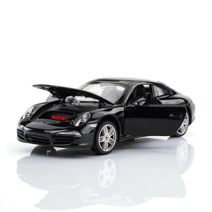Rastar 1:24 Porsche 911 Carrera S Diecast Model – Black | Openable Doors, Premium Collectible Car (56200) - Jaiman Toys
