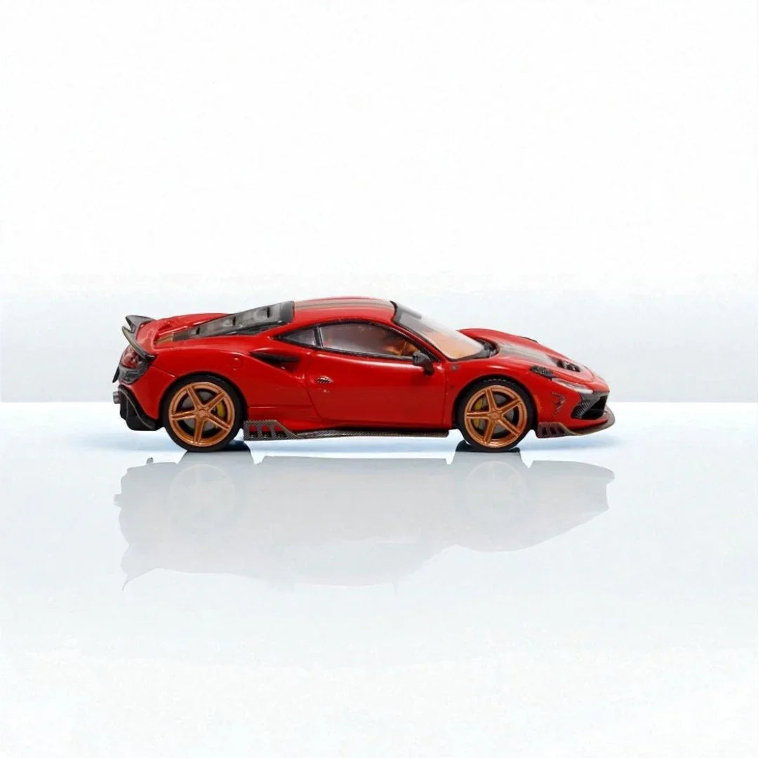 DCM & D.Bo Ferrari F8 Mansory Keyvany Red 1:64 scale car model - Jaiman Toys