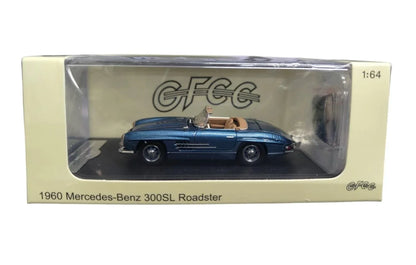 GFCC 1960 Mercedes-Benz 300SL Roadster Ice Blue 1/64 Scale Diecast Model Car - Jaiman Toys