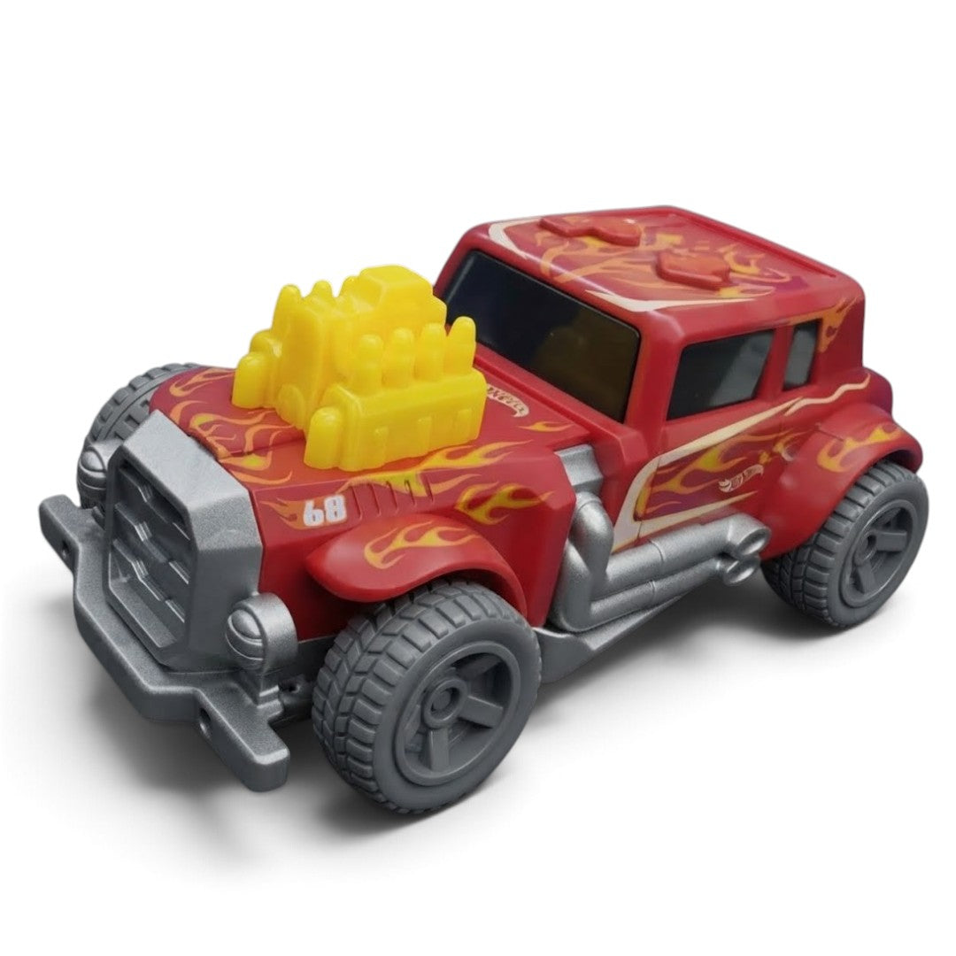 Hot Wheels Red Dragon Electric Drive Toy Car with Engine Sound, Music and Lights for Kids Ages 3+ – Red