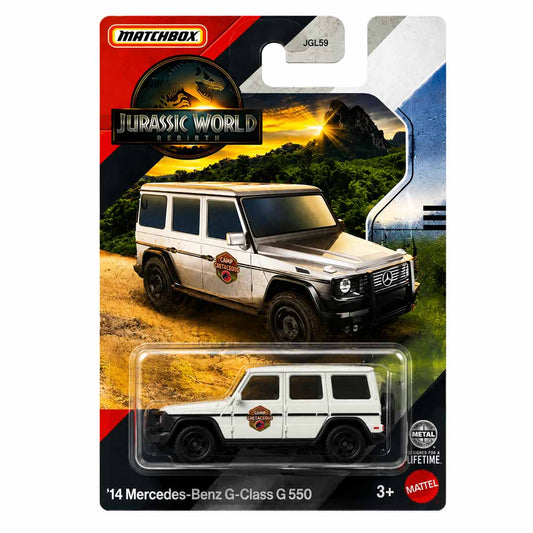 Matchbox 1:64 (Blister Pack) 2014 Mercedes-Benz G-Class G 550 Jurassic World Rebirth Diecast Model Car