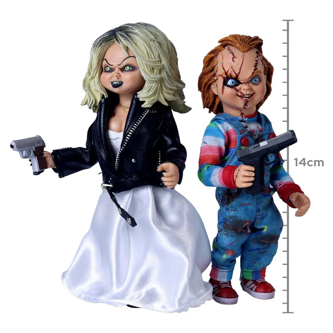 NECA Bride of Chucky Tiffany & Chucky 8-Inch Clothed Action Figure 2-Pack - Jaiman Toys