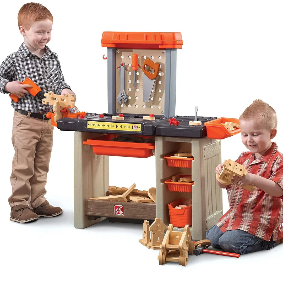 Step2 Handyman Kids Workbench – 30+ Tools & Accessories, Indoor/Outdoor Pretend Play - Jaiman Toys