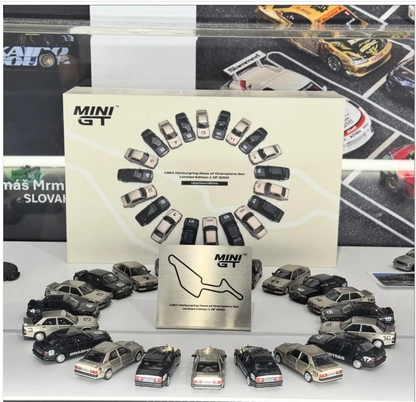 MINI GT 1:64 Mercedes-Benz 190E 2.3-16 1984 Nürburgring Race of Champions Complete Set (20 Cars) Limited Edition 5000 Worldwide Diecast Collector