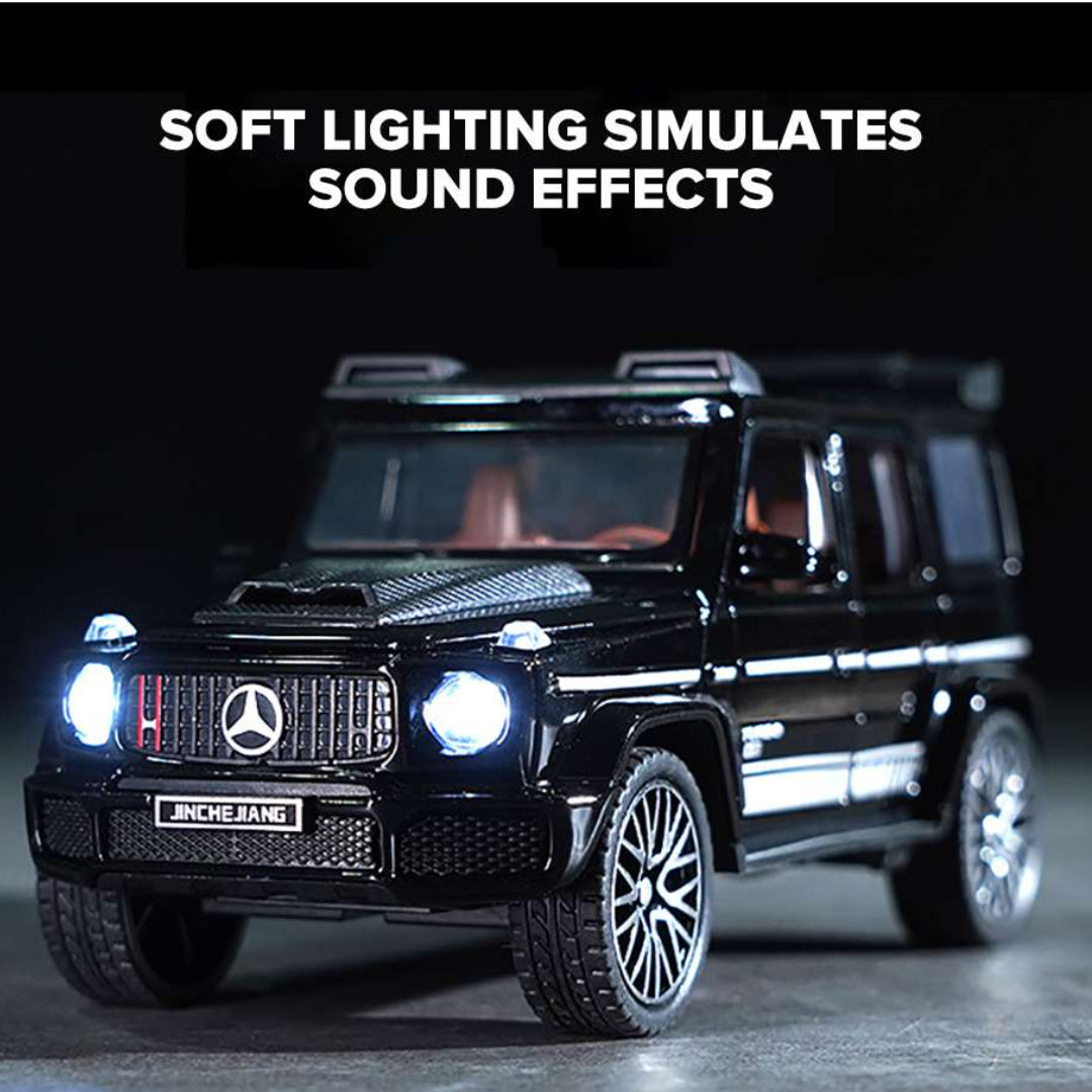 JOY JUNCTION 1:32 Luxury Off-Road SUV Diecast Car – Black Alloy Metal Model with Openable Doors | Premium Collector Edition