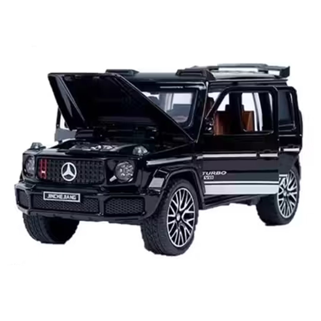JOY JUNCTION 1:32 Luxury Off-Road SUV Diecast Car – Black Alloy Metal Model with Openable Doors | Premium Collector Edition