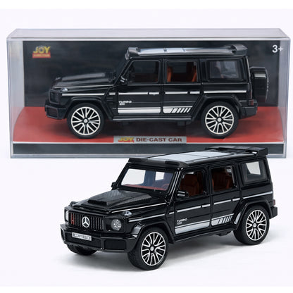 JOY JUNCTION 1:32 Luxury Off-Road SUV Diecast Car – Black Alloy Metal Model with Openable Doors | Premium Collector Edition