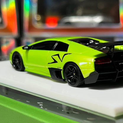 JOY JUNCTION 1:32 Green Supercar Diecast Model – Alloy Metal Sports Car with Openable Doors | Premium Collector Edition