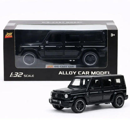 JOY JUNCTION 1:32 Alloy Diecast Luxury SUV Car – Black Metal Model Toy with Display Box for Kids & Collectors