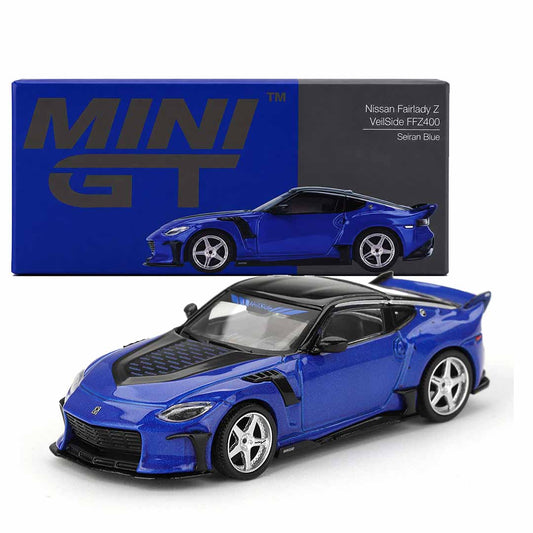 MINI GT 1:64 Nissan Fairlady Z VeilSide FFZ400 Seiran Blue Die-Cast Model Car