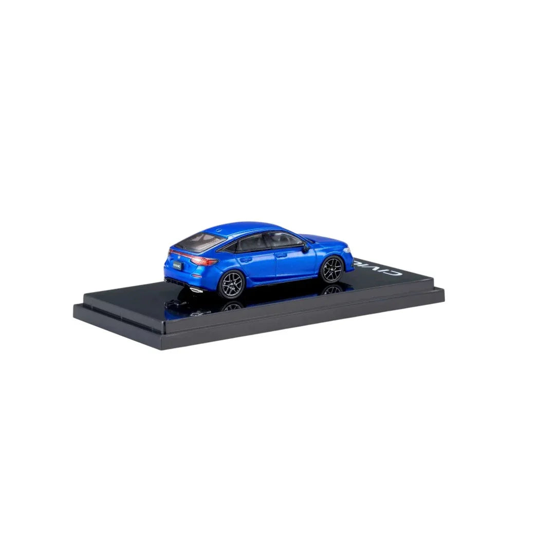 Hobby Japan 1:64 HJ641046ABL Honda Civic 50 Anniversary Run Forever FL1 Premium Crystal Blue Pearl Diecast Scale Model Car - Jaiman Toys