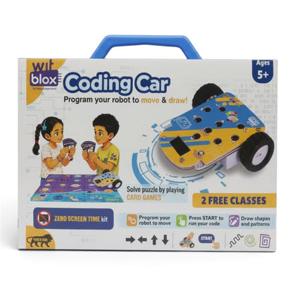 Witblox Coding Car | Zero Screen Time STEM Robot Toy for Kids 5+ | Program to Move & Draw