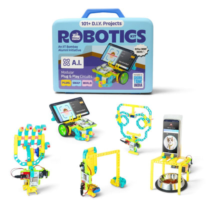 Witblox AI Robotics Kit | 101+ DIY Projects & Plug-and-Play STEM Toy | Featured on Shark Tank India