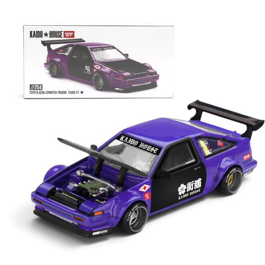 MINI GT 1:64 Toyota AE86 Sprinter Trueno TOUGE V1 Diecast Scale Model Car
