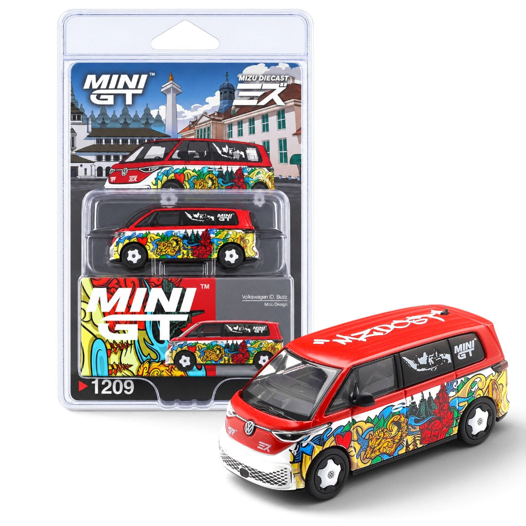 MINI GT 1:64 (Blister Pack) Volkswagen ID. Buzz Mizu Design Die-Cast Model Car – 1209