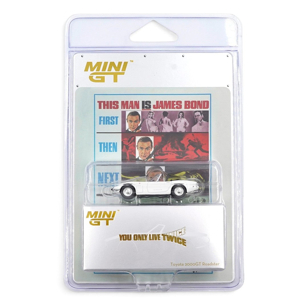 MINI GT 1:64 (Blister Pack) Toyota 2000GT Roadster 007 Series You Only Live Twice Diecast Scale Model Car