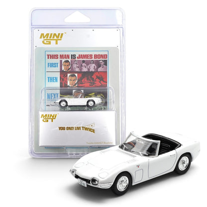 MINI GT 1:64 (Blister Pack) Toyota 2000GT Roadster 007 Series You Only Live Twice Diecast Scale Model Car
