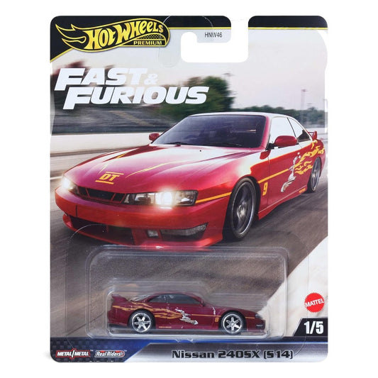 Hot Wheels Premium Fast & Furious Nissan 240SX (S14) 1:64 Diecast Scale Model Car for Collectors