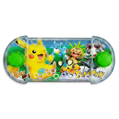 Pokemon Mini Water Ring Toss Game 14 × 7 cm, Push-Button Pocket Game for Kids, Portable Handheld Skill Toy