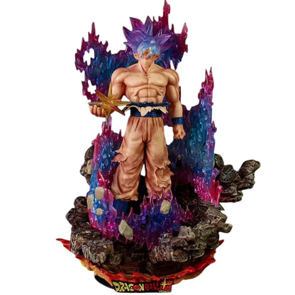 Ultimate Action Figure – Ultra Instinct Goku Limit Breaker Edition | Dragon Ball Super LED Base Anime PVC Statue (28cm) HW - Jaiman Toys