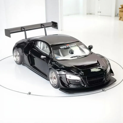LMF 1:64 AUDI R8 LMS ULTRA BLACK DIECAST MODEL CAR