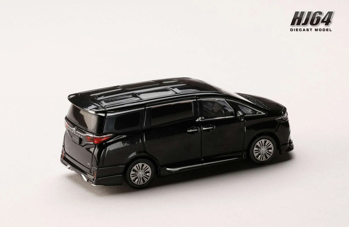 Hobby Japan 1:64 Toyota Alphard Z (H40W) Black Die-Cast Model with Display Case | HJ642078CBK