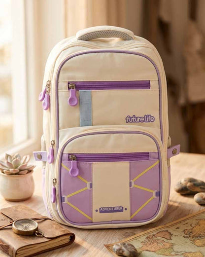 Futurelife Adventurer School Backpack for Kids 40cm | Lightweight Ergonomic School Bag with Multiple Compartments, Chest Strap & Water Bottle Pockets