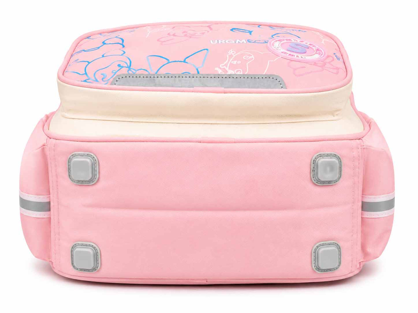 State Kids School Backpack 16Inch | Cute Cartoon Print School Bag with Multiple Compartments, Reflective Strips & Side Bottle Pockets